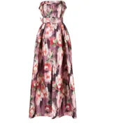 sachin & babi robe longue brielle à imprimé abstrait - multicolore
