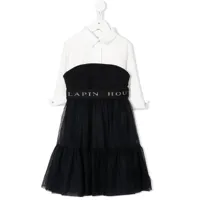 lapin house robe-chemise à coupe trapèze - noir