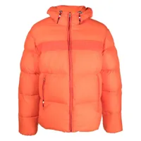 tommy hilfiger veste matelassée à fermeture zippée - orange