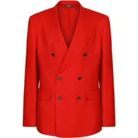 dolce & gabbana veste de costume à boutonnière croisée - rouge