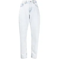 off-white jean fuselé à taille haute - bleu