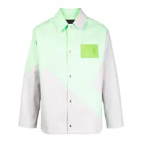 a-cold-wall* chemise à empiècements contrastants - vert
