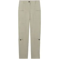proenza schouler white label pantalon fuselé à détail de poche - gris