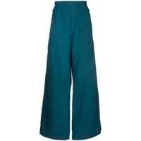off-white pantalon ample à taille élastique - bleu