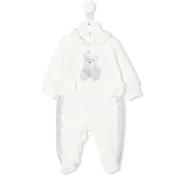 lapin house pyjama à imprimé ourson - blanc