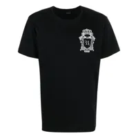 billionaire t-shirt à logo crest imprimé - noir