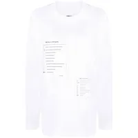 mm6 maison margiela t-shirt en jersey à logo imprimé - blanc