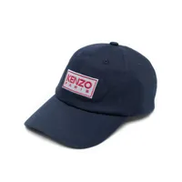kenzo casquette à patch logo - bleu