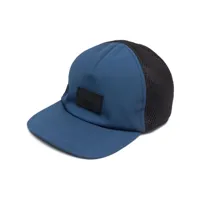 giorgio armani casquette en résille à patch logo - bleu