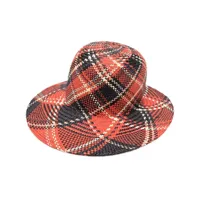 thom browne chapeau à motif tartan - tons neutres