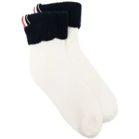 thom browne chaussettes à rayures tricolores - blanc