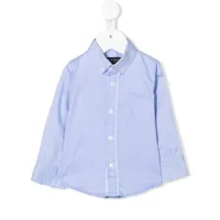 lapin house chemise cintrée à boutonnière - bleu