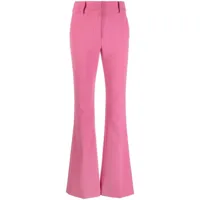 boutique moschino pantalon de tailleur à coupe évasée - rose