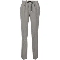 ralph lauren collection pantalon de tailleur à détails plissés - noir