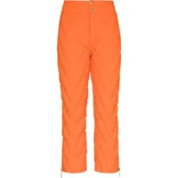 khrisjoy pantalon de ski à matelassage à chevrons - orange