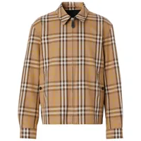 burberry veste zippée à design réversible - marron