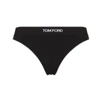 tom ford string à bande logo - noir