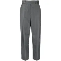 toteme pantalon de tailleur à fines rayures - gris