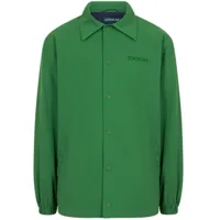 stadium goods® veste teddy 'evergreen' à logo brodé - vert