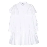 simonetta robe à volants - blanc