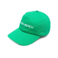 sporty & rich casquette à logo brodé - vert