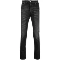 john richmond jean slim à taille basse - noir