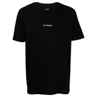 c.p. company t-shirt à logo imprimé - noir