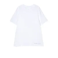 mm6 maison margiela kids t-shirt à logo imprimé - blanc