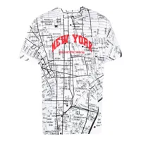 alexander wang t-shirt à imprimé new york - blanc