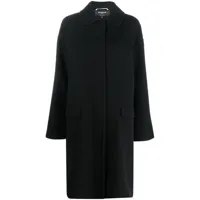 rochas manteau mantel à simple boutonnage - noir
