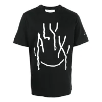 1017 alyx 9sm t-shirt en coton à imprimé abstrait - noir