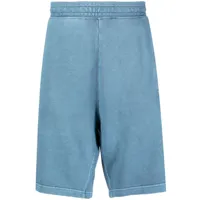 carhartt wip short de sport en coton à patch logo - bleu