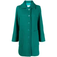 p.a.r.o.s.h. manteau à simple boutonnage - vert