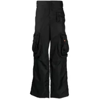 heron preston pantalon droit ex-ray à poches cargo - noir
