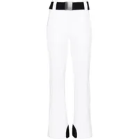 goldbergh pantalon de ski pippa à chevilles zippées - blanc