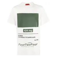 424 t-shirt à logo imprimé - blanc