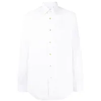 paul smith chemise boutonnée à col pointu - blanc