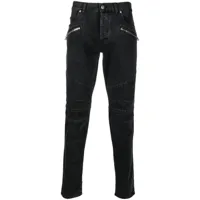 balmain jean skinny à taille basse - noir