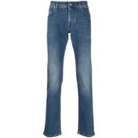 corneliani jean à coupe droite - bleu