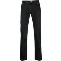 corneliani jean slim à coupe 5 poches - noir