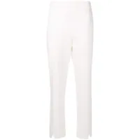 alcaçuz pantalon skinny à coupe courte - blanc