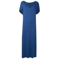 alcaçuz robe à manches courtes - bleu