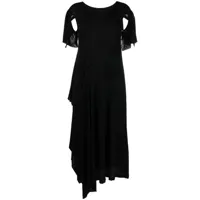 yohji yamamoto robe à design asymétrique - noir