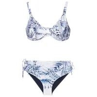 lygia & nanny bikini à imprimé palmier - bleu