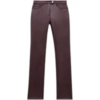 courrèges pantalon re-edition à effet vinyle - marron
