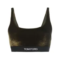 tom ford soutien-gorge à bande logo - vert