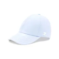 courrèges casquette à patch logo - bleu