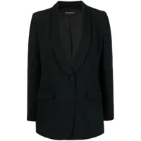 emporio armani tailored single-breasted blazer - noir