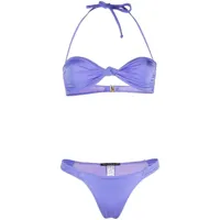 manokhi bikini à fronces - violet