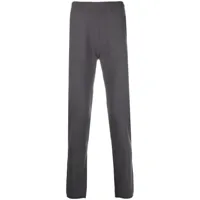 extreme cashmere pantalon de jogging droit en maille - gris